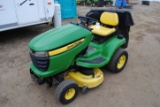 2008 John Deere X304 mower, 17HP Kawasaki air cooled engine, 640 hours, 42C deck, twin bagger, hydro