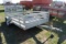 **Al-La-Cart Aluma Utility Trailer, 6'x10' trailer with 2' aluminum sides, ramp gate, REGISTRATION (