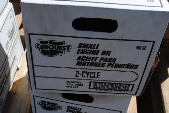 2 Boxes of (12) 1-quart 2-cycle motor oil (sells 2 times the money)