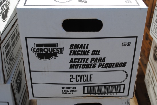 2 Boxes of (12) 1-quart 2-cycle motor oil (sells 2 times the money)