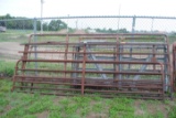 Pile of 5 assorted size gates