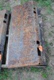 Quicktach plate, universal skidsteer mount