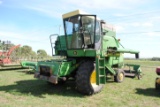 John Deere 4420 Combine, diesel, driven in the lot, 23.1-26 fronts, 10.00-16 rears, owner states 