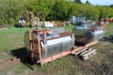 ChemFarm stainless steel spray tanks, 250-gallons each (sell as pair)