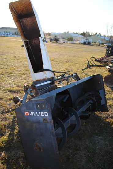 Allied 6' Snowblower, 540 pto, 3-point, hydraulic turn spout