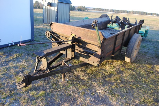 MN Manure spreader, pto, wood floor