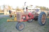 Farmall 'C' with 7' sickle mower, narrow front, hydraulics work, 5.00-15 fronts, 11.2-36 & 10-36 rea