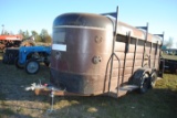 1978 WW 16' Trailer with center gate, rear swing door, spare tire, 2