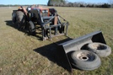 Allis Chalmers 6140 diesel tractor with Allied 395 loader with pallet forks & 8' bucket, wide front,