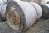 2 Round Bales 4'x5.5' net wrapped grass hay, sell 2 times the money