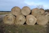 11x Round Bales 4'x4' net wrapped grass hay, sell 11 times the money
