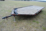 2002 Valley Trailers Snowmobile Trailer with ramp, 18' + 3' 
