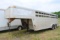 1993 4-Star Livestock Trailer, gooseneck, center divider gate, 20'x7', rear door with sliding gate,