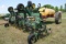 John Deere 85 12-row cultivator with tow behind 800-gallon tank, set up for 32%, has hydraulic pump