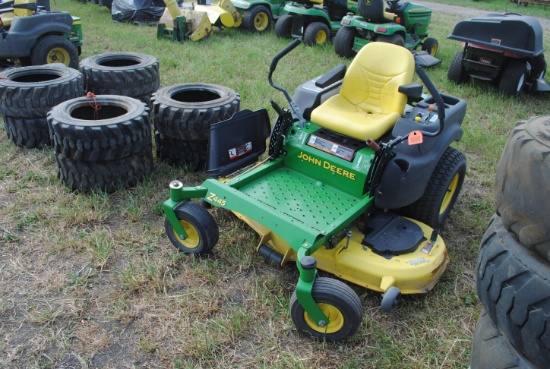 John Deere 445 Zero-Turn with 54" deck, 25HP Kawasaki, mulch kit, serviced & ready to go, runs & dri