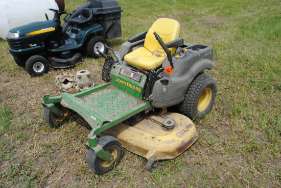 John Deere Z445 Zeroturn mower, 54" deck, shows 340.1 hours, runs