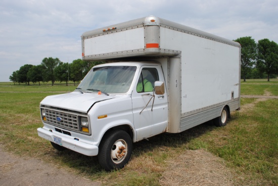 1988 Ford Cubevan, 1-ton, leather interior, Ford engine, driven in the lot, shows 82,190 miles, Keys