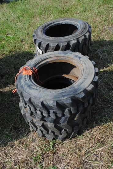 Set of 4 10.5-15 Skidloader Tires (sell as set)