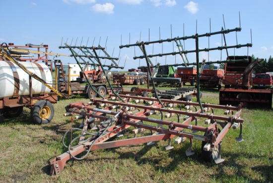 International 45 Vibrashank 13' Cultivator with 3-bar spring-tooth harrow, hydraulic lift