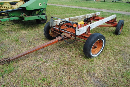 4-Wheel running gear with hydraulic hoist on Electric running gear