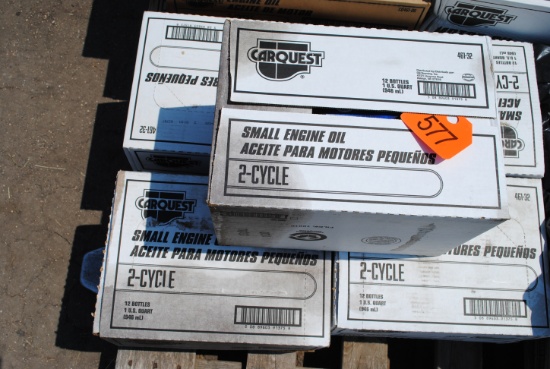 5 Cases of 2-cycle that have 12 1-quart per case, sell 5 times the money