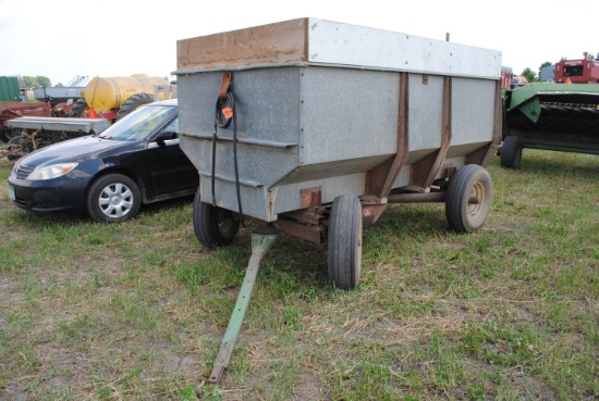 Barge box with Low Boy Hoist on John Deer running gear