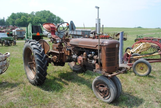 Farmall Super 'C', narrow front, was running when parked 10 years ago but engine needs rebuilding, 5