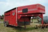 1997 Featherlite Steel Livestock trailer, gooseneck, 3-horse slant but no dividers, dressing room, 1