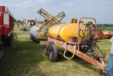 Century Tandem Sprayer, 500-gallon with 40'+/-, with hydraulic pump