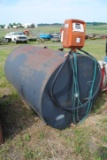 500-Gallon Fuel tank with pump, not sure if pump works, had diesel in it