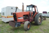 Allis Chalmers AC-7030, wide front, rock box, 3-point but no 3rd arm, dual hydraulics, runs but does