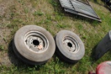 Pair of 7.5-15 tires & rims
