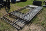 Metal stall frames, 6 of them approx. 10.5' long