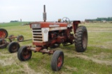 Farmall 560 gas tractor, wide front, 540 pto, runs but the water pump is out, P235/75R15 fronts, 15.