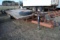 **T** 1984 Homemade Trailer, 20' on floor plus 4' beaver tail, 8' wide, tandem axle, ramps, spare ti