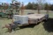 **T** 2001 Big Tex Trailer, 20' overall - 3' Beaver, Fold up ramps, 8 bolt wheels, brakes work, wood