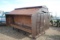 100 Bushel Metal Steer Stuffer, small hole on top of side roof