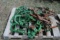 Pallet of 90 series JD Corn head poly brackets and misc.