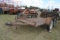 6'x12' Homemade trailer, tandem axle, steel bed, drop down ramps, spare tire, NO TITLE