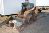 2010?? CASE 440 Skidloader Series 3 **KEY** power quick-tatch, single speed, cab & heat, w/ 72