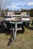 **T* 2002 Crestliner 18' Sport LX Pontoon Certified 8 seater, Aluminum, Yamaha 50HP, on Trailer (Reg