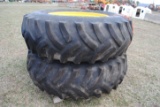 pr of 20.8-38 tires on Dbl beveled rims off 4450