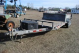 **T**   2020 Combo Dump Trailer, 10' Dump Bed with hydraulic dump, tandem axle, 8' stationary deck w