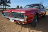 **T** 1967 Mercury Cougar, 2-door, automatic, 289 V8 motor, bucket seats, power steering but not pow