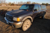 **T** 2003 Ford Ranger XLT, 4x4, extended cab, topper, tonneau cover in back, cloth interior, automa