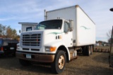 **T** 2003 Sterling LT9500 Box Truck with Cummins ISM 13L, Twinscrew, Air-ride, 8LL transmission, Ro