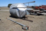 Bulk Bin w/ 4' auger & elec. motor