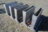 5 Stainless Steel Hog Feeders (sell as set)