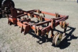 Kewanee 3-point 9' Cultivator, gauge wheel, one tire is junk, one is missing