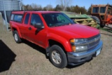 **T**  2004 Chevy Colorado Pick-up, extended cab, 4x4, cloth interior, power windows/locks, 5-cylind